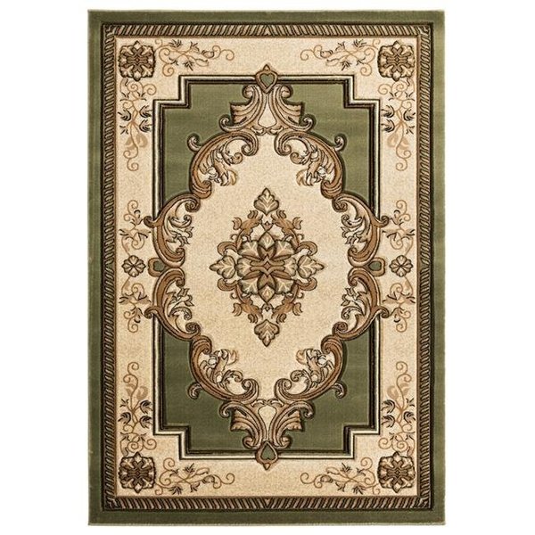 United Weavers Of America United Weavers of America 2050 10545 35C 2 ft. 7 in. x 4 ft. 2 in. Bristol Fallon Green Rectangle Rug 2050 10545 35C